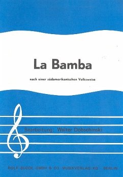 Cover La Bamba: Einzelausgabe Gesnag und Klavier (dt)