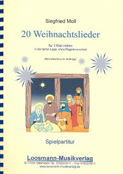 Cover 20 Weihnachtslieder für 3 Klarinetten Spielpartitur