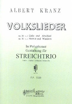 Cover 16 Volkslieder in polyphoner Gestaltung für 2 Violinen (Violine und Viola) und Violoncello Partitur und Stimmen