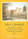 Quartett e-Moll op.2 für 2 Flöten, Violine und Bc Stimmen Quartett e-Moll op.2 für 2 Flöten, Violine und Bc Stimmen