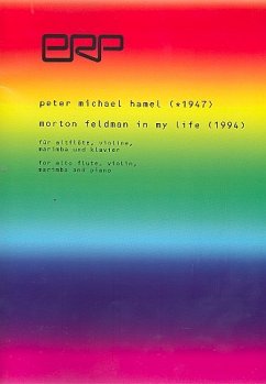 Cover Morton Feldman in my Life für Altflöte in G, Violine, Marimba und Klavier Partitur