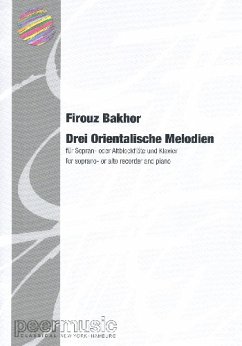 Cover 3 orientalische Melodien für Sopranblockflöte und Klavier