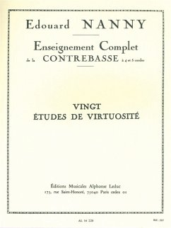 Cover 20 etudes de virtuosite pour contrebasse