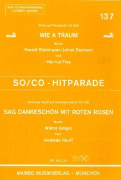 Cover Wie a Traum + Sag dankescön mit roten Rosen: für Salonorchester