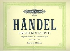 Konzerte op.7 Band 2 (Nr.7-12) für Orgel und Streichorchester für Klavier zu 4 Händen