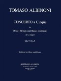 Concerto ŕ cinque C major op.9,5 for oboe and strings for oboe and piano