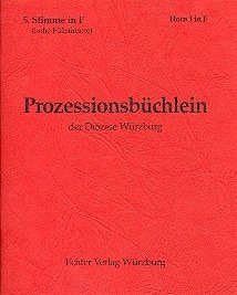 Cover Prozessionsbüchlein der Diözese Würzburg zum alten GL für Bläser 5. Stimme in F (Horn 1)