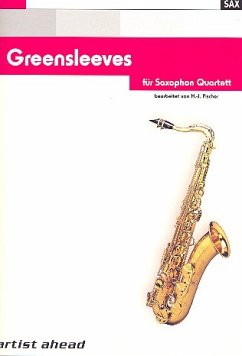 Cover Greensleeves für 4 Saxophone (AATBar) Partitur und Stimmen