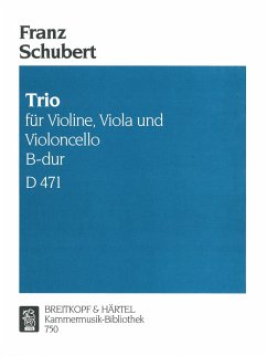 Cover Streichtrio B-Dur D471 Stimmen