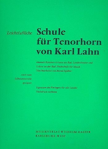 Leichtfaßliche Schule für Tenorhorn