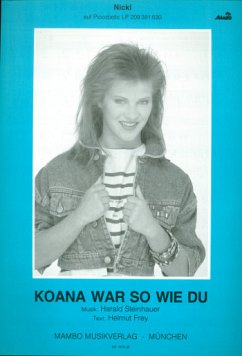 Cover Koana war so wie du: für Klavier