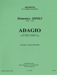 Adagio pour hautbois, violoncelle soli,orchestre a cordes et orgue partition et parties