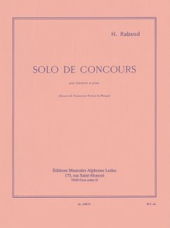Cover Solo de concours op.10 pour clarinette et piano