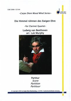 Cover Die Himmel rühmen des Ewigen Ehre für 4 Klarinetten Partitur und Stimmen