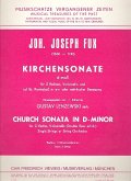 Kirchensonate d-Moll für 2 Violinen und Violoncello (Kontrabass ad lib) Partitur und Stimmen Kirchensonate d-Moll für 2 Violinen und Violoncello (Kontrabass ad lib) Partitur und Stimmen