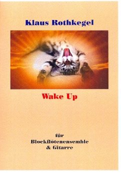 Cover Wake up für 4 Blockflöten (SATB) (Ensemble) und Gitarre Partitur und Stimmen