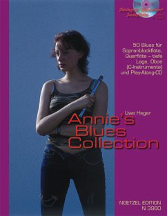 Cover Annie's Blues Collection (+CD): 50 Blues für Sopranblockflöte, Flöte (tiefe Lage) oder Oboe