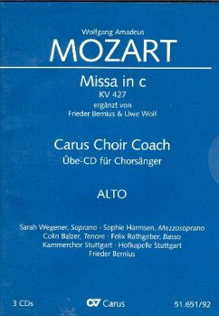 Messe c-Moll KV427 - Chorstimme Alt 3 Playalong-CD's