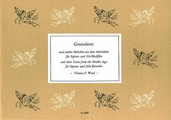 Greensleeves und andere Melodien aus dem Mittelalter für Sopran- und Altblockflöte, Partitur