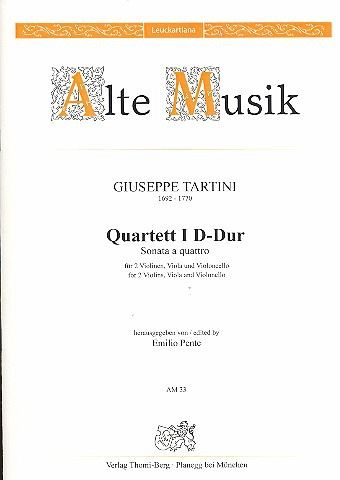 Streichquartett D-Dur Nr.1 Partitur und Stimmen