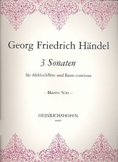 Cover 3 Sonaten für Altblockflöte und Bc
