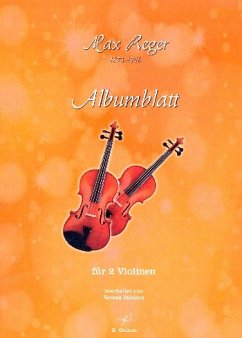 Albumblatt für 2 Violinen Partitur und Stimme