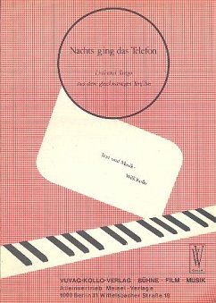Cover Nachts ging das Telefon: Einzelausgabe Gesang und Klavier