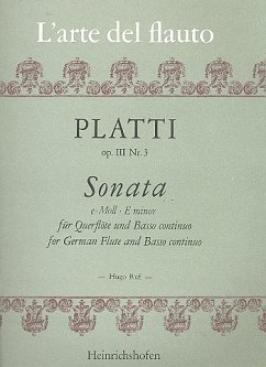 Cover Sonate e-Moll op.3,3 für Flöte und Klavier