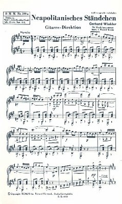 Cover Neapolitanisches Ständchen für Zupforchester Gitarre (Direktion)