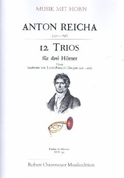 Cover 12 Trios op.93 für 3 Hörner Partitur und Stimmen