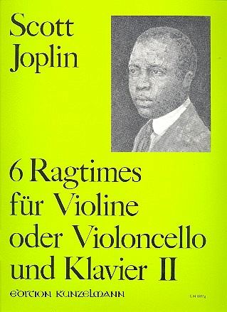 6 Ragtimes Band 2 für Violine (Violoncello) und Klavier Partitur und 2 Stimmen