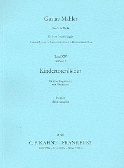 Cover Kindertotenlieder für Gesang und Orchester Partitur