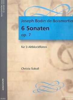 Cover 6 Sonaten op.7 für 3 Altblockflöten
