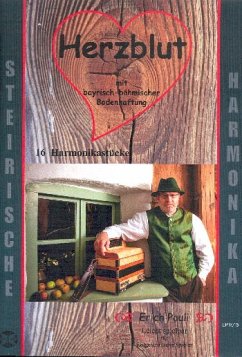 Cover Herzblut mit bayrisch-böhmischer Bodenhaftung für Steirische Handharmonika in Griffschrift