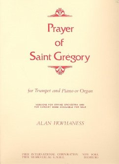 Cover Prayer of Saint Gregory for trumpet and piano (organ)