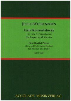 Cover Erste Konzertstücke für Fagott und Klavier