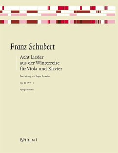 Cover 8 Lieder aus Die Winterreise für Viola und Klavier 2 Spielpartituren