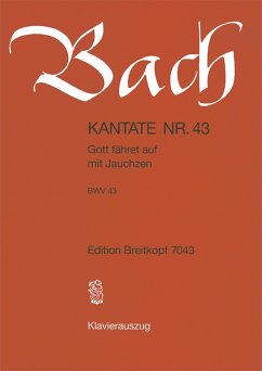 Cover Gott fähret auf mit Jauchzen Kantate Nr.43 BWV43 Klavierauszug (dt)