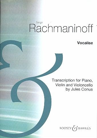 Vocalise for violin, violoncello and piano score and parts