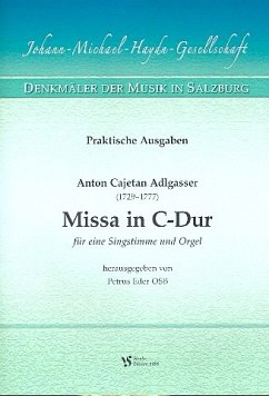 Cover Missa C-Dur für Gesang und Orgel Partitur