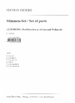 Cover 3 Intraden zu Advent und Weihnacht für Streicher Stimmensatz (2-2-2--2-2-2)