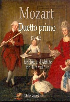 Cover Duetto primo KV423 für Flöte und Altflöte Partitur und Stimmen