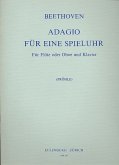 Adagio für eine Spieluhr WoO33 für Flöte (Oboe) und Klavier