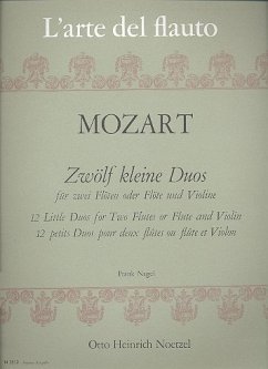 Cover 12 kleine Duos für 2 Flöten (Flöte und Violine) Spielpartitur