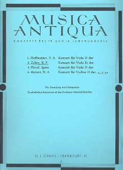 Cover Konzert Es-Dur für Viola und Orchester für Viola und Klavier Klavierauszug