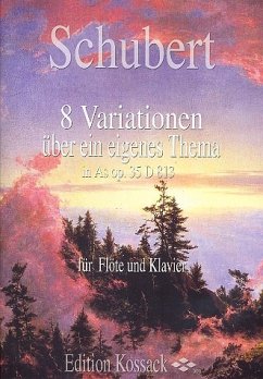 Cover 8 Variationen über ein eigenes Thema As-Dur op.35 D813 für Flöte und Klavier