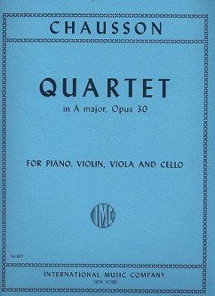 Quartet A major op.30 for piano violin, viola and cello 4 parts