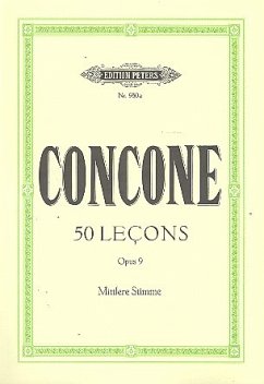 Cover 50 lecons op.9 für mittlere Singstimme und Klavier