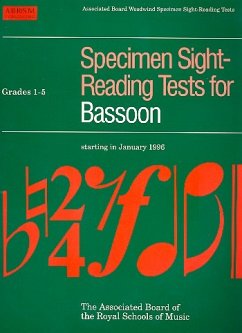 Specimen sight reading tests Grades 1-5 for bassoon