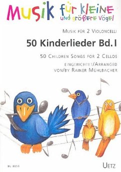 Cover 50 Kinderlieder Band 1 für 2 Violoncelli Spielpartitur